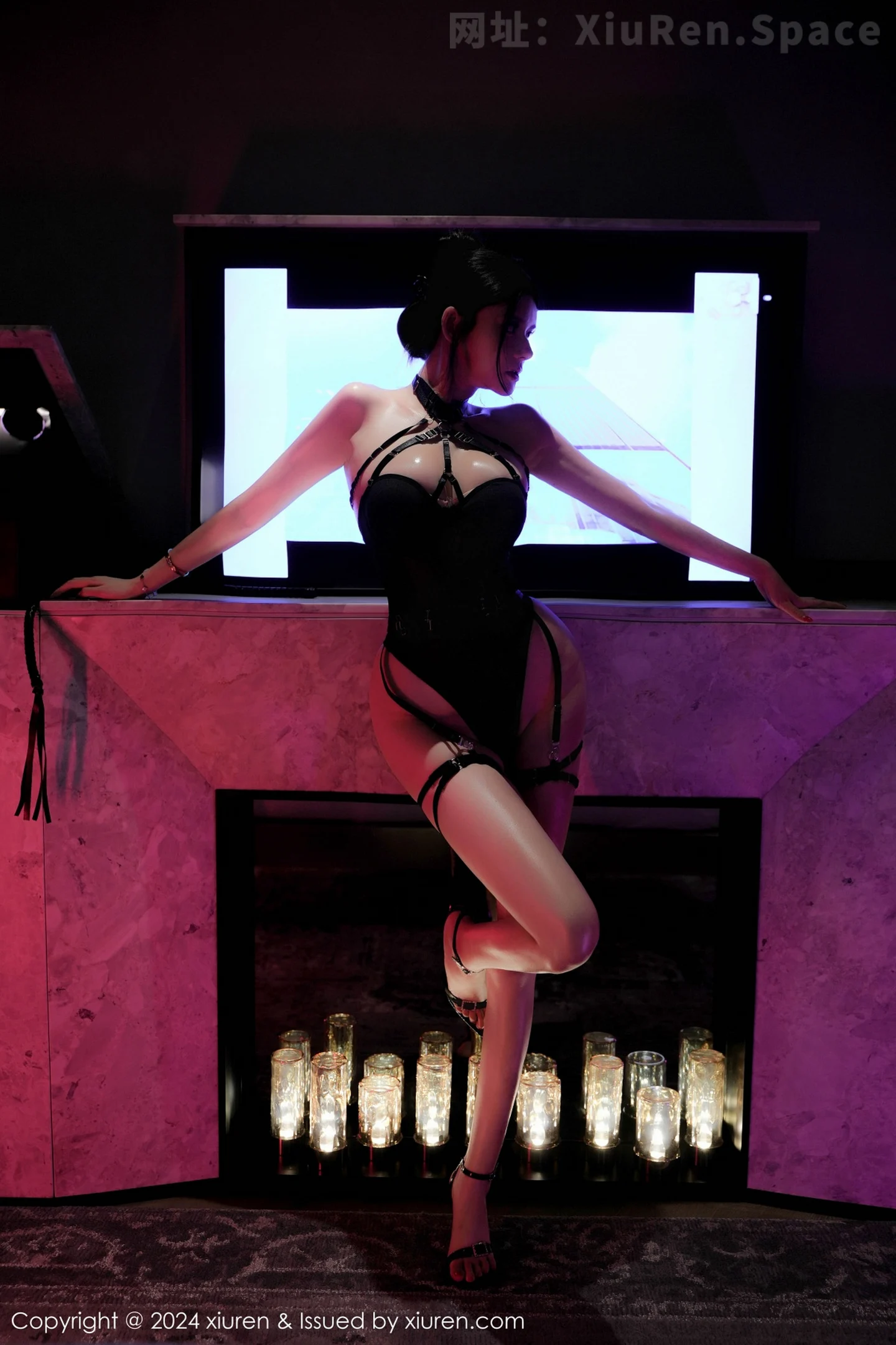 图片[5]-[XiuRen秀人网] VOL.9232 新人模特果茶姐姐私房性感黑色情趣服饰秀曼妙身姿惹火诱惑写真82P-秀人网官方网站